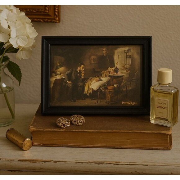 The Doctor by Sir Luke Fildes – 1930s Petrolagar Exhibit Reproduction in Origina - Picture 1 of 9